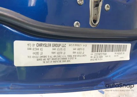 2014 Dodge Dart Sxt из США, поврежденный, VIN 1C3CDFBB7ED776309